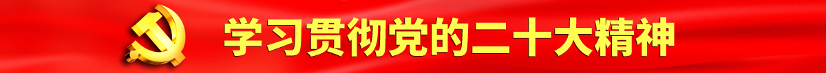 抠逼网站认真学习贯彻落实党的二十大会议精神